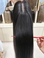 Perruque en cheveux humains vierges à base de soie invisible et respirante, ajustement parfait au cuir chevelu, vente en gros d'usine