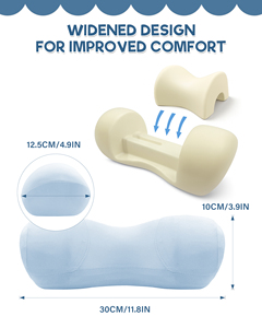 Oreiller ergonomique en forme de U pour le soutien du cou, en mousse à mémoire de forme, orthopédique, cervical, couleur unie, design moderne pour adultes - Product Image 2