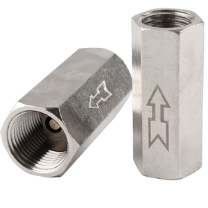 Vanne de retenue pneumatique en laiton nickelé avec interrupteur à ressort pour la prévention du reflux de <span class=keywords><strong>gaz</strong></span> et de liquides, <span class=keywords><strong>raccord</strong></span> de tuyauterie - Product Image 3