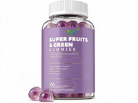 Gummies personnalisées Super Fruits & Légumes OEM Marque Privée Multivitamines Fruits Légumes Complément Alimentaire en Gummies