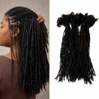 Ketebalan 0,1cm, Panjang 4-30 Inci, Dreadlocks Interlock Rambut Asli, 100% Rambut Manusia, Micro Inter Locs untuk Orang Kulit Hitam