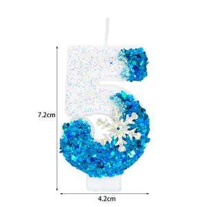 Velas <span class=keywords><strong>de</strong></span> <span class=keywords><strong>cumpleaños</strong></span> congeladas 0-9 número brillo azul copo <span class=keywords><strong>de</strong></span> nieve pastel vela niños niñas <span class=keywords><strong>cumpleaños</strong></span> fiesta pastel Topper decoración suministros - Product Image 3