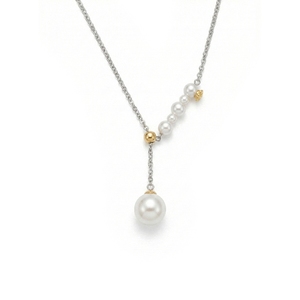 [Expo de Joyería Internacional de Hong Kong] Collar Lariat Cascading Tides Camellia Pearl con colgante en Y para uso diario - Product Image 1