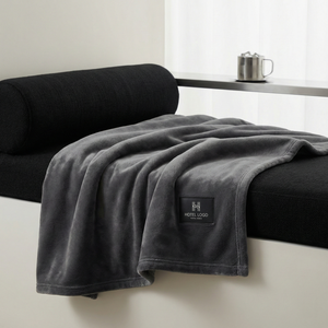 Premium Flannel Baby Receiving Blankets Custom Hotel Logo Wholesale Bulk for Newborn Nursery and Hotel Infant Care Supply - Product Image 1