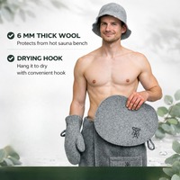 Coussin de siège de sauna en laine isolant de qualité supérieure pour la pratique du sauna