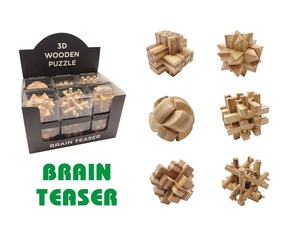 Ensemble de puzzles en bambou de 7,5 cm, <span class=keywords><strong>puzzle</strong></span> en bois <span class=keywords><strong>3D</strong></span> pour adultes - Product Image 4