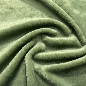 Nhà Sản Xuất Nhuộm Màu Rắn Hai Mặt 200gsm 100% <span class=keywords><strong>Polyester</strong></span> Dệt Kim Flannel Vải Cho Nhà Dệt May Quần Áo - Product Image 4