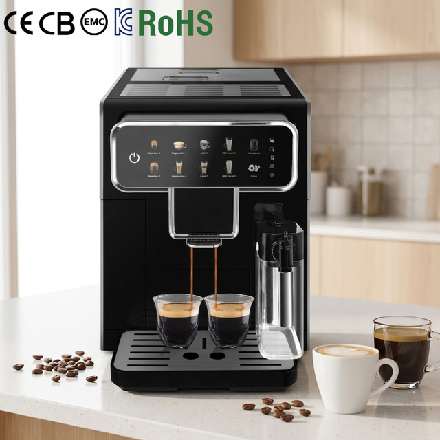 Commercial 7" Touch Screen Electrica Fully Automatic Espresso Expreso Cafetera Italianas De Expreso Profesional Coffee Machine