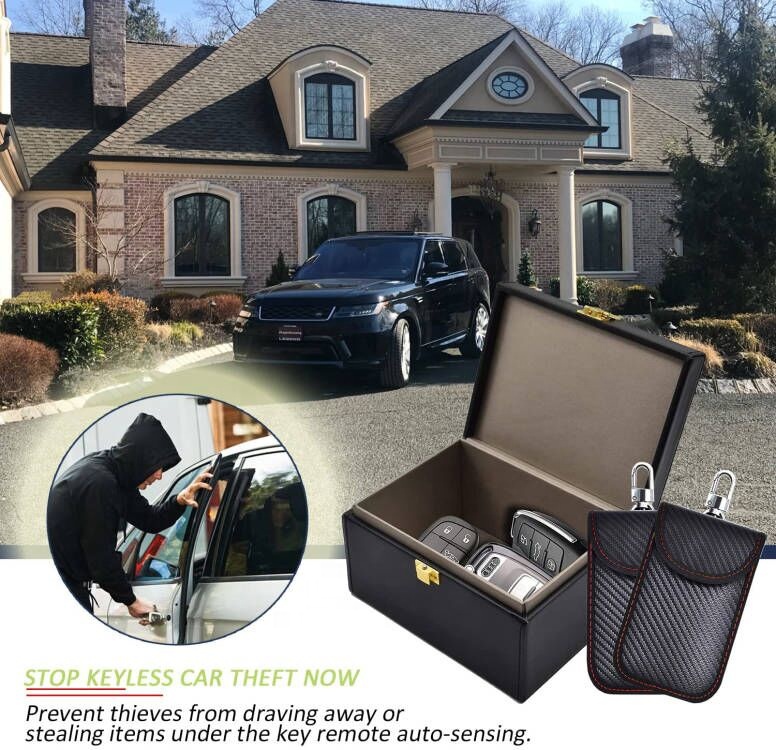 Signal Shielding Box Car Key Phones Fob Protector Anti Theft Faraday Cell Phone