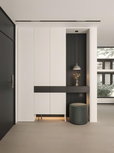 Armoires d'entrée, armoires à chaussures et penderies murales personnalisables, de style moderne, légères et luxueuses - Product Image 4