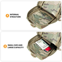 Sac de ceinture tactique multifonctionnel en nylon pour kit couteau et accessoires Molle, sac de survie en milieu sauvage à des fins de sécurité