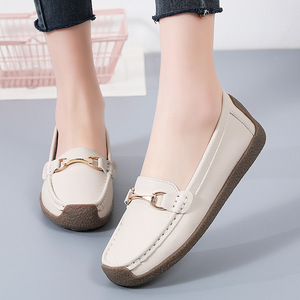 <span class=keywords><strong>Zapatos</strong></span> Joker para <span class=keywords><strong>Mujer</strong></span>, Cómodos para Todas las Temporadas, <span class=keywords><strong>Zapatos</strong></span> Tipo Bean, <span class=keywords><strong>Zapatos</strong></span> para Correr, Tacón de Cuña, Antideslizantes, Duraderos, para el Trabajo Diario - Product Image 4