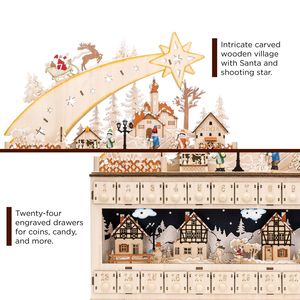 Calendario dell'Avvento LED Natalizio Transfrontaliero con 24 Giorni <span class=keywords><strong>di</strong></span> Conto alla Rovescia, Scena Decorativa per la Casa YG-1759 - Product Image 4