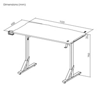 Bureau de jeu GMD11E-1 à prix super compétitif avec éclairage RVB, bureau de jeu robuste, table de jeu