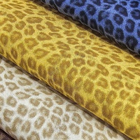 1MM Eco Gold-stamping Glitter Shiny Leopard Print PU Yangbuck Suede Faux Cuir pour DIY Sacs Rembourrage & Artisanat