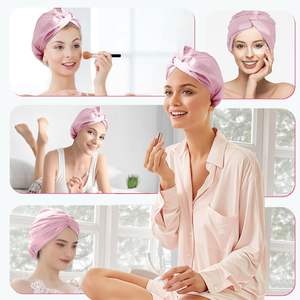 Bonnets 100% <span class=keywords><strong>soie</strong></span> personnalisés pour femmes, chapeaux <span class=keywords><strong>de</strong></span> <span class=keywords><strong>nuit</strong></span> élastiques réglables, double <span class=keywords><strong>bonnet</strong></span> <span class=keywords><strong>de</strong></span> <span class=keywords><strong>nuit</strong></span> pour un usage quotidien/décontracté avec logo - Product Image 4