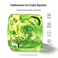 Nouveau jouet anti-stress en caoutchouc 3D en forme de cube de dessin animé pour Halloween, pour les jeunes (15-35 ans) - Province du Zhejiang, anti-stress sans fin