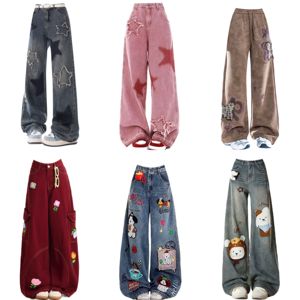 Nuovi <span class=keywords><strong>Jeans</strong></span> da <span class=keywords><strong>Donna</strong></span> Primaverili e Autunnali con Ricami, Stile High Street, Lavati e Resistenti allo Sbiadimento, Traspiranti - Product Image 1