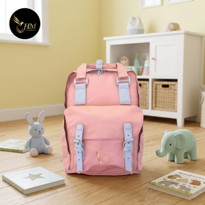 Mochila Escolar Oxford HM para Niñas, Ligera, con Cierre de Cremallera, Estilo Clásico, Informal, para Portátil, Unisex, Impermeable, de Poliéster Resistente para Uso Diario - Product Image 1