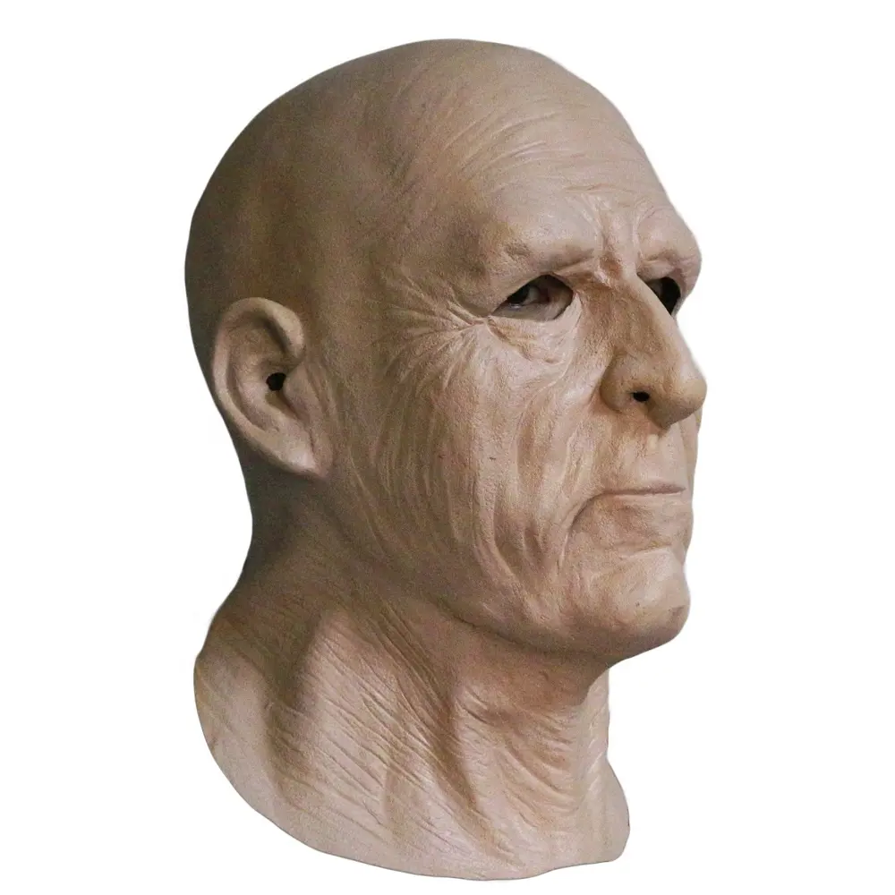 Realistische Fancy Dress Levensechte Halloween Oude Man Latex Vermomming Masker