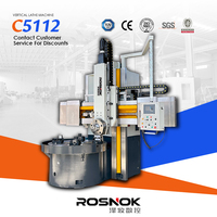 Torno vertical manual de columna única de alta resistencia C5112, precio de China, para trabajos de torneado de metal de precisión en fábricas industriales