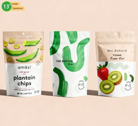 Sachet refermable compostable et biodégradable personnalisé pour emballage alimentaire