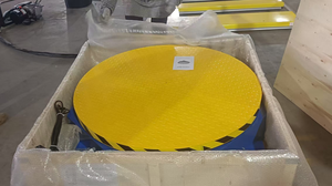 Low Profile Motorized Rotary Pallet Wrapping <strong>Turntable</strong> <strong>Machine</strong> for Cabinet/Pallet Stretch Wrap - Product Image 4