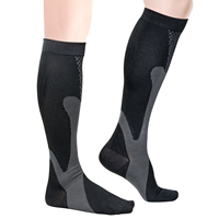 Meilleures chaussettes de compression de soutien pour hommes 15-20 MmHg Circulation Technics tricotés pour la course à pied Cyclisme Randonnée Voyage Bas d'allaitement