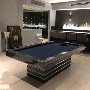 Bàn bi-a 4 trong 1 sang trọng hiện đại được thiết kế theo nhà máy với đệm da tùy chỉnh cho những người đam mê hồ bơi thể thao - Product Image 3