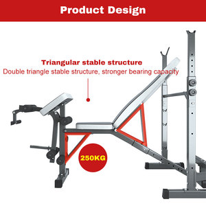 Équipement <span class=keywords><strong>de</strong></span> gymnastique multifonctionnel à usage domestique Bancs d'haltères à angle réglable pour la <span class=keywords><strong>musculation</strong></span> - Product Image 2