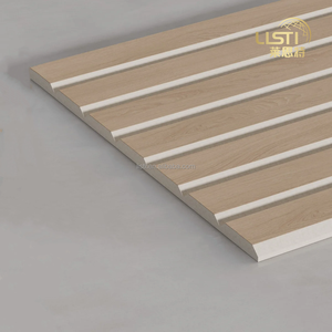 Muestra Gratuita, Paneles Acústicos Ranurados de Diseño Moderno Personalizables, Revestimiento de Tela Absorbente Ignífuga, Paneles Compuestos para Paredes - Product Image 2
