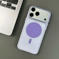 Étui de téléphone en plastique transparent pour iPhone 16 Pro Max, coque de protection antichoc avec protection de l'appareil photo surélevée, coque en PC