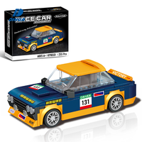 Kit de construction STEM Voiture de course pour enfants avec fonction roue libre, jouet éducatif d'ingénierie à assembler en briques pour les 6 ans et plus