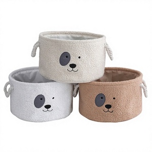 <b>Linen</b> Eco-Friendly Folding Storage <b>Basket</b> for Household Snack Toy Clothes Storage - Product Image 3