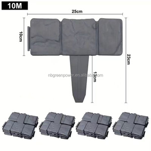Clôture miniature en plastique moulé par injection, style pavé, écologique, durable, pour décorations de pelouse - Product Image 4