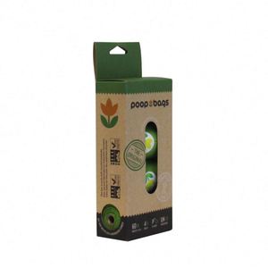 Sacs à déjections canines compostables et biodégradables écologiques à marque privée en PLA+PBAT+Amidon de maïs pour usage extérieur et domestique - Product Image 5