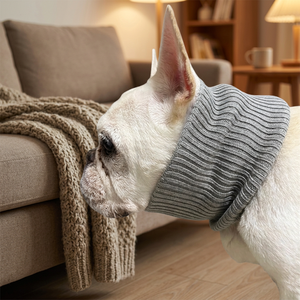 OEM ODM Knit Soft Sustainable Wool Anti Odor Pretty Dog Collar - Product Image 1