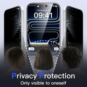 Protection d'écran de confidentialité personnalisée Premium 9H pour 18 Pro, nouveau verre trempé anti-espion 2.5D ultra-fin à couverture intégrale - Product Image 3