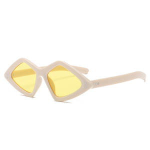 Gafas de Sol Vintage Steampunk de Moda 2021 para Hombre y Mujer, Gafas de Sol con Diamantes, Montura Pequeña, Gafas de Sol Poligonales - Product Image 1