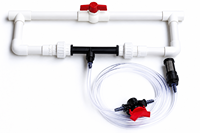 Collecteur injecteur Venturi à filetage interne avec vanne BSP pour irrigation goutte à goutte