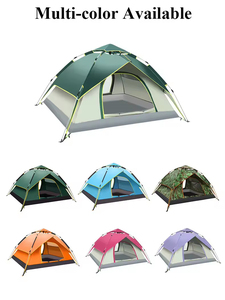 Carpa de Camping Oxford Automática KaraQoton HT-2265, Venta al por Mayor de Fábrica, Doble Capa, para 3-4 Personas, Portátil, <span class=keywords><strong>Impermeable</strong></span> y <span class=keywords><strong>Plegable</strong></span> - Product Image 4