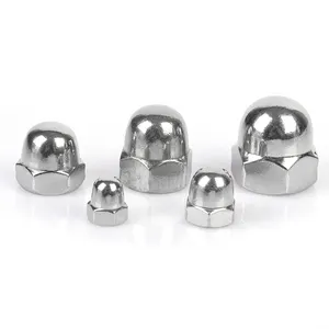 M3-M30 Hex Mũ vòm hạt 304 201 316 din1587 thép không gỉ cap NUT