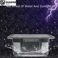 Detector de Alarma por Voz Inalámbrico con Energía Solar de 433MHz, Resistente al Agua IP65, Inmune a Mascotas, con Control Remoto