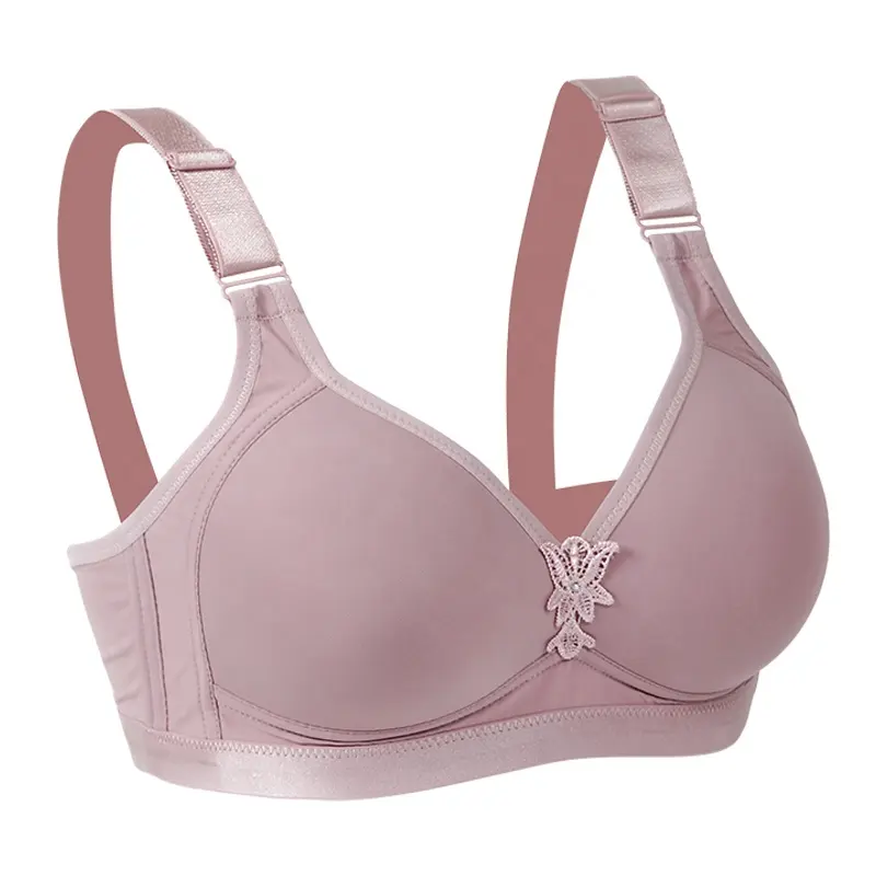 Factory Price Smoothing Widened Shoulder Straps Appliques Thin Big Cup Women's 36 Bra Size