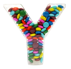 Container Gift Wedding Party Letter Deluxe Clear Acrylic Candy Chocolate acrylic candy case letter shaped storage box