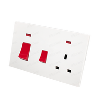 Fabricante Reino Unido estándar Retro interruptor de pared receptáculo tomas de corriente eléctrica PC Panel 146 tipo enchufe cocina para Cocina
