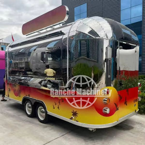 rice Hand Push Cart Retro <b>Small</b> Food Cart Mini Trailer With Sink GuangZhou - Product Image 1