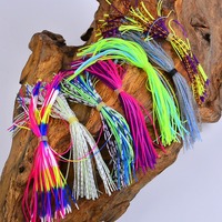 Jupes de pêche en silicone, leurres de pêche Chatter Walleye Buzzbait, fil de silicone, pompon, jigs Bass SpinnerBait, jupes de pêche en silicone