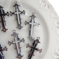 Op voorraad Nieuwe vintage haarclips punk cross sweet cool zijscheiding haarclips franje haarspeld Y2K Halloween hoofddeksels groothandel