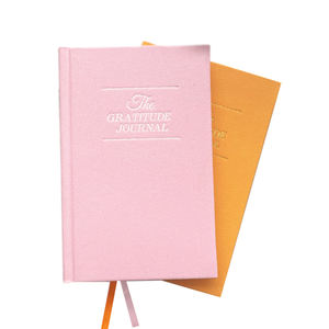 Journal esthétique Labon, pages vierges lignées, cadeau bien-être, affirmations, couverture en tissu minimaliste, carnet de gratitude, journal quotidien - Product Image 6